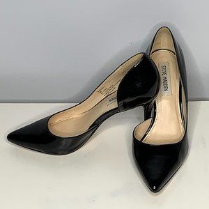 Steve Madden Shiny Black Pumps